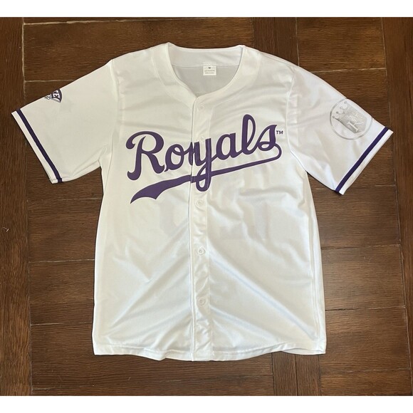 Kansas City Royals M K-State Wildcats Jersey SGA 23 White KSU Theme Night - Picture 1 of 5